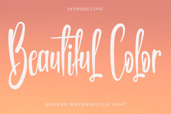 Beautiful Color: A Handwritten Font That Adds Instant Spark