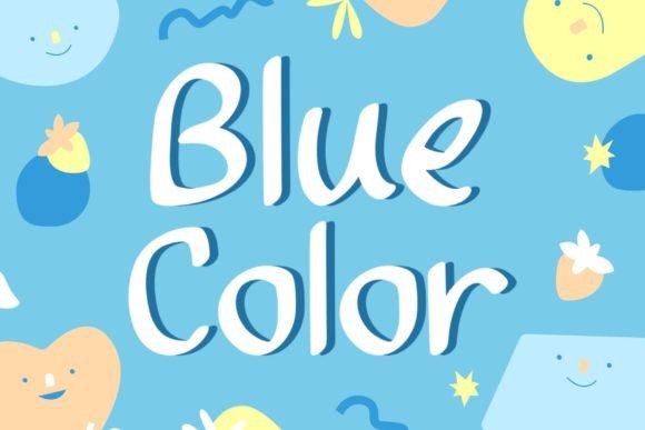 Blue Color: A Typeface That Captures the Calm of the Ocean