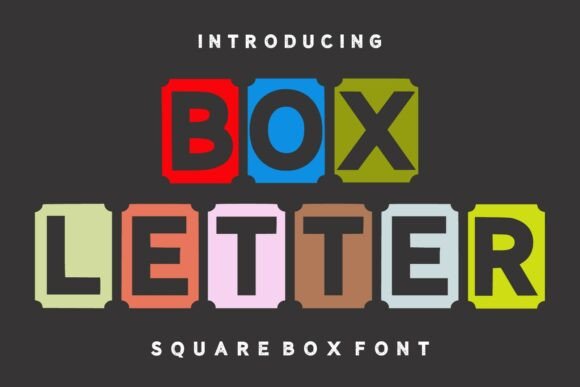 Box Letter Font: The Modular Typeface for Bold Branding