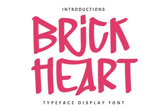 Brick Heart: The Hand-Lettered Font for Authentic Creators