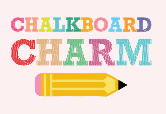 Bring Back-to-School Nostalgia with Chalkboardcharm Regular