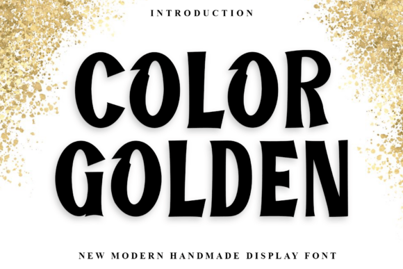 Color Golden: A Bold Typeface for High-Impact Design