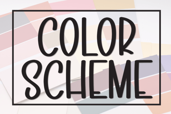 Color Scheme Font: A Bold Monoline Typeface for Modern Brands