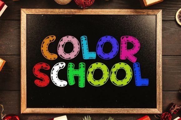 Color School: A Playful Font That Brings Designs to Life