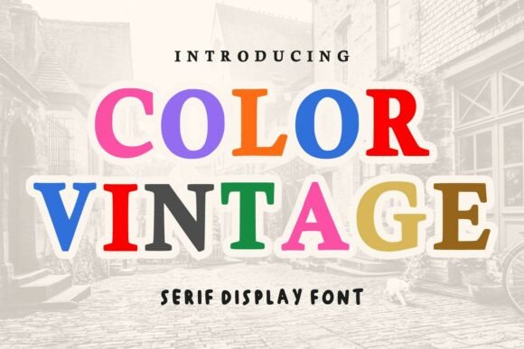 Color Vintage: A Bold Typeface for Punchy Retro Designs