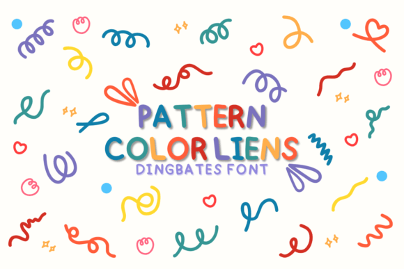 Inject Whimsy and Color with the Pattern Color Lines Font