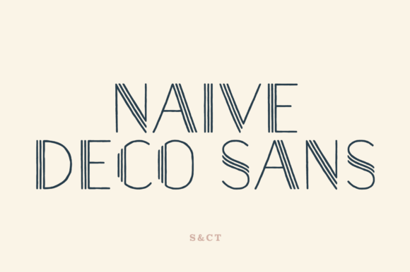 Naive Deco Sans: A Human Touch for Modern Designs