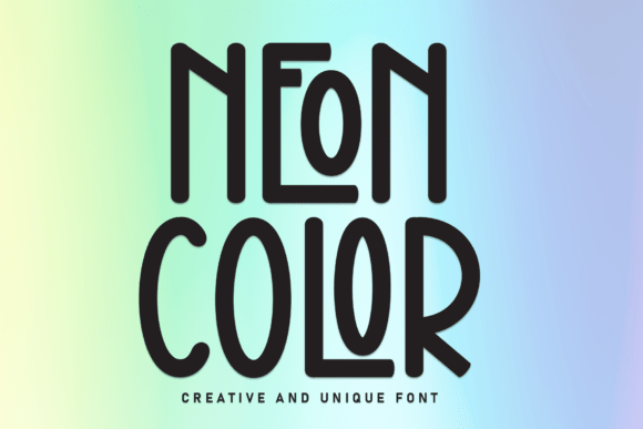 Neon Color: The Creative Display Font with a Playful Edge