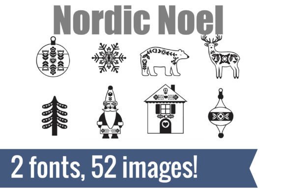 Nordic Noel Dingbats: Simple Shapes for Stunning Seasonal Design