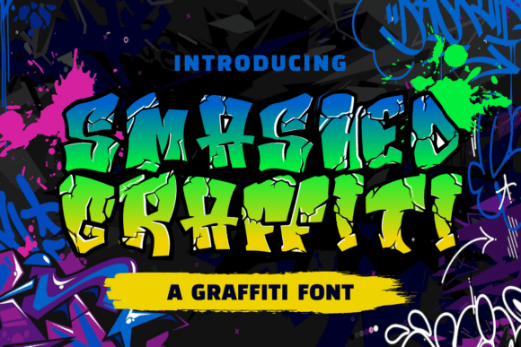 Smashed Graffiti: The Bold Typeface for Urban Design