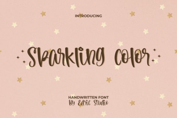 Sparkling Color: The Handwritten Font That Brings Whimsy to Modern Design