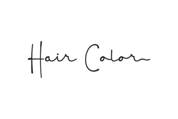 Why the Hair Color Script Font Feels So Perfectly Human